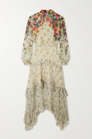 유럽직배송 살로니 원피스 SALONI Jolie-C asymmetric tiered floral-print silk-georgette maxi dress 46376663162559724