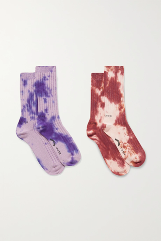 유럽직배송 삭스 양말 SOCKSSS Set of two tie-dyed stretch organic cotton-blend socks 45666037504996908