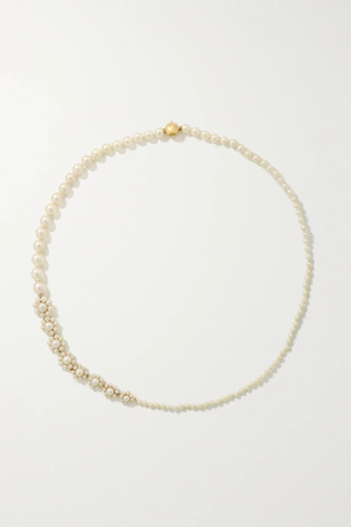 유럽직배송 소피빌리브라헤 목걸이 SOPHIE BILLE BRAHE Peggy de Mariage 18-karat gold pearl necklace 1647597277488924