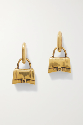 유럽직배송 발렌시아가 귀걸이 BALENCIAGA Bag gold-tone earrings 1647597278612178