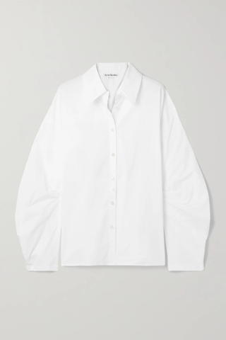 유럽직배송 아크네스튜디오 셔츠 ACNE STUDIOS Cutout stretch-cotton poplin shirt 1647597285300543