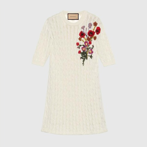 유럽직배송 구찌 원피스 GUCCI Lovelight cotton dress with embroidery 712815XKCKP9088