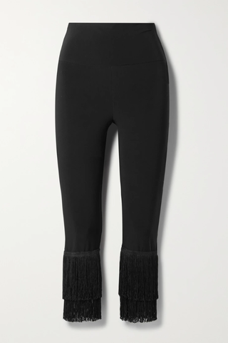 유럽직배송 노르마카말리 레깅스 NORMA KAMALI Cropped fringed stretch-jersey leggings 1647597276118089