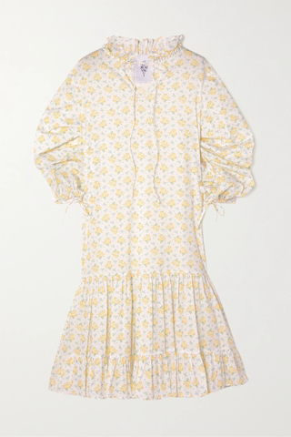 유럽직배송 호로르바쿠이 원피스 HORROR VACUI Shirin pleated floral-print cotton-poplin midi dress 1647597284240741