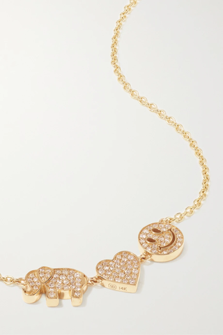 유럽직배송 시드니에반 목걸이 SYDNEY EVAN Icon 14-karat gold diamond necklace 1647597283667721