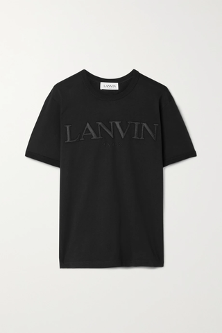 유럽직배송 랑방 티셔츠 LANVIN Appliquéd cotton-jersey T-shirt 43769801095330127