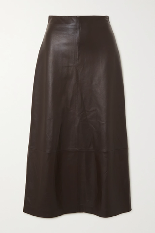 유럽직배송 빈스 스커트 VINCE Paneled leather midi skirt 1647597277588565