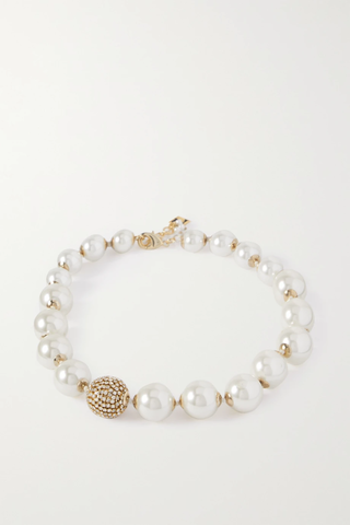 유럽직배송 로산티카 목걸이 ROSANTICA Biancaneve gold-tone, faux pearl and crystal necklace 43769801095568645