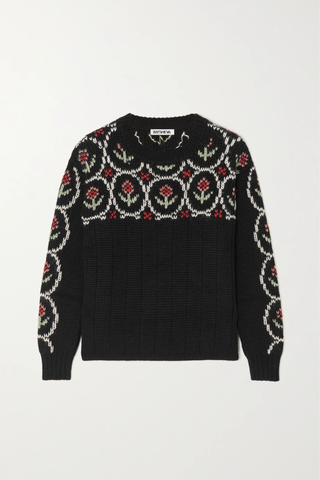 유럽직배송 바체바 스웨터 BATSHEVA Dav intarsia alpaca sweater 1647597281926996