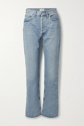 유럽직배송 에이골디 청바지 AGOLDE Lana distressed high-rise straight-leg organic jeans 43769801097889609