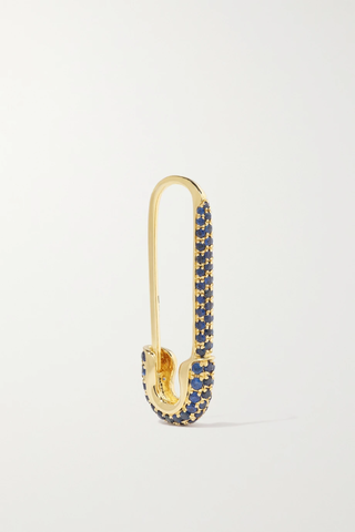 유럽직배송 아니타고 싱글 귀걸이 ANITA KO Safety Pin 18-karat gold sapphire single earring 1647597283066557