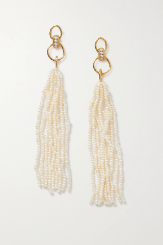 유럽직배송 PACHAREE Latok gold-plated pearl earrings 1647597282948412