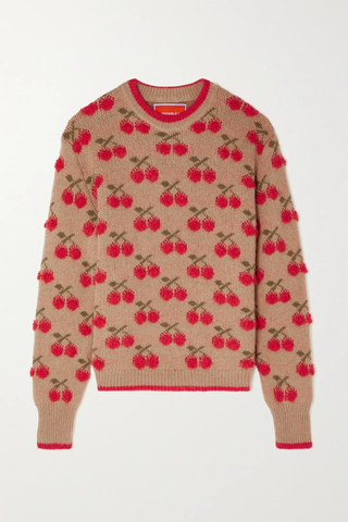유럽직배송 라더블제이 스웨터 LA DOUBLEJ Intarsia-knit sweater 46376663162703527
