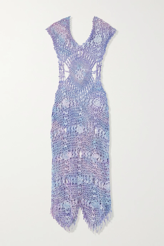 유럽직배송 ALIX PINHO Isla fringed crocheted cotton maxi dress 1647597282643304