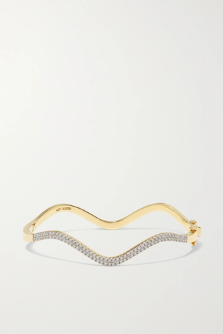 유럽직배송 마테오 팔찌 MATEO Wave 14-karat gold diamond bracelet 1647597288509380
