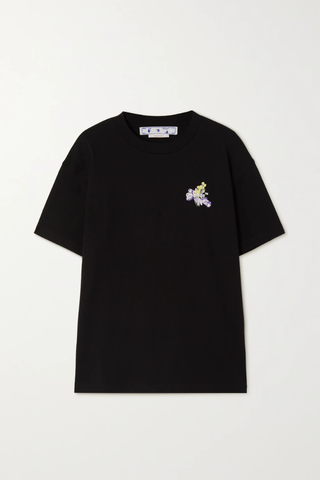 유럽직배송 오프화이트 티셔츠 OFF-WHITE Flower Arrow printed cotton-jersey T-shirt 43769801095596732