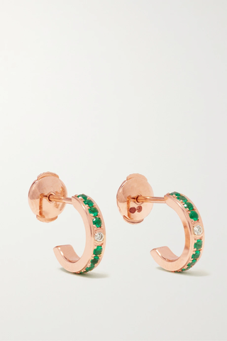 유럽직배송 피아제 싱글 귀걸이 PIAGET Possession 18-karat rose gold, diamond and emerald single earring 1647597282643193