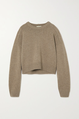 유럽직배송 LOULOU STUDIO Bruzzi oversized cropped wool and cashmere-blend sweater 45666037504532304