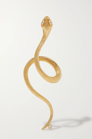 유럽직배송 올레 링가드 코펜하겐 귀걸이 OLE LYNGGAARD COPENHAGEN Snakes 18-karat gold diamond earring 1647597277684609