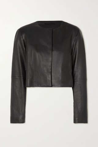 유럽직배송 LOULOU STUDIO Bor cropped leather jacket 45666037504532327