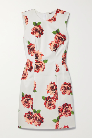 유럽직배송 아담립스 미니원피스 ADAM LIPPES Floral-print cotton-blend twill mini dress 42247633208479685