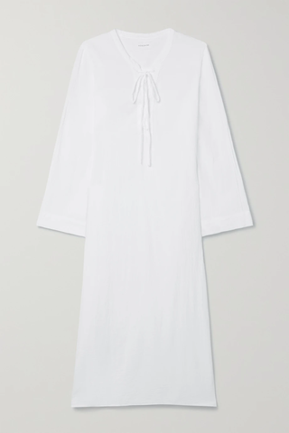 유럽직배송 HONORINE Jules lace-up cotton-voile maxi dress 42247633207905050