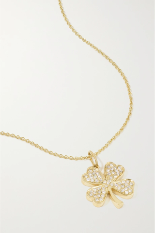 유럽직배송 시드니에반 목걸이 SYDNEY EVAN Medium Clover 14-karat gold diamond necklace 1647597283672073