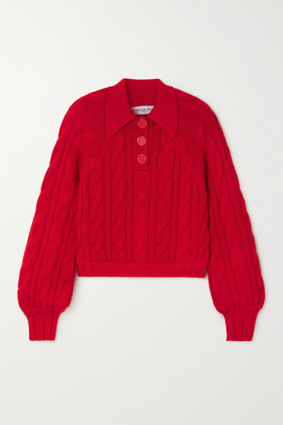 유럽직배송 ROWEN ROSE Cable-knit wool sweater 1647597279062458