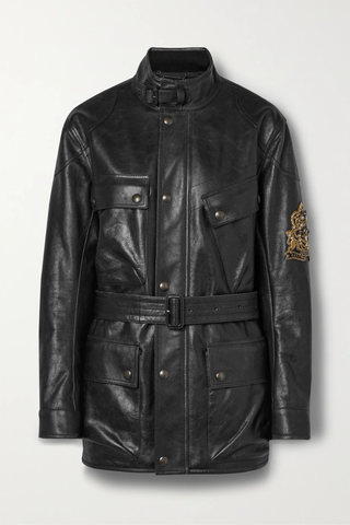 유럽직배송 랄프로렌 자켓 RALPH LAUREN COLLECTION Cadena belted embellished leather jacket 43769801097539046