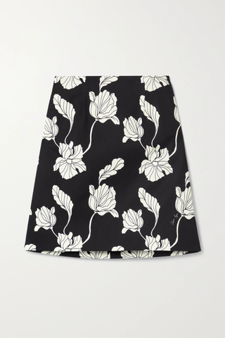 유럽직배송 아담립스 미니스커트 ADAM LIPPES Printed cotton-blend twill mini skirt 46376663162724383