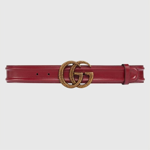 유럽직배송 구찌 벨트 GUCCI Belt with engraved Double G buckle 709964US10T6044