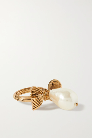 유럽직배송 오스카르데라렌타 반지 OSCAR DE LA RENTA Gold-tone faux pearl ring 1647597278872007