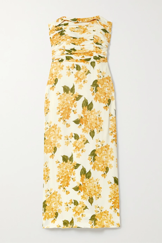 유럽직배송 리포메이션 원피스 REFORMATION Lore ruched floral-print georgette midi dress 1647597291034356