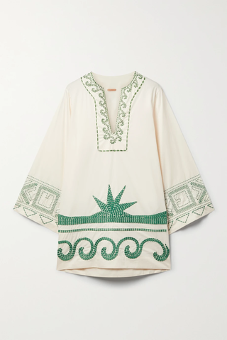 유럽직배송 요한나오르티츠 미니원피스 JOHANNA ORTIZ Arrecifes embroidered cotton-sateen mini dress 38063312420588116