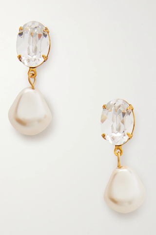 유럽직배송 제니퍼베어 귀걸이 JENNIFER BEHR Tunis gold-tone, crystal and faux pearl earrings 1647597279304685