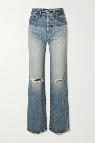 유럽직배송 아미리 청바지 AMIRI Distressed high-rise straight-leg jeans 38063312419505800