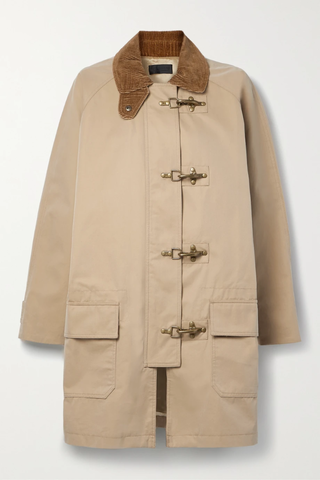 유럽직배송 닐리로탄 자켓 NILI LOTAN Jessy suede-trimmed cotton-twill jacket 38063312418892579