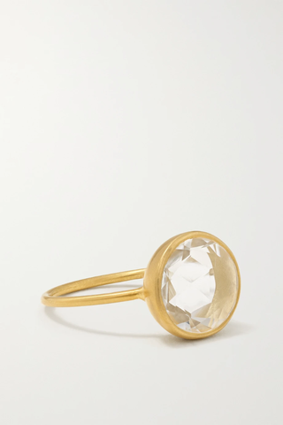 유럽직배송 피파스몰 반지 PIPPA SMALL 18-karat gold rose quartz ring 1647597282654011
