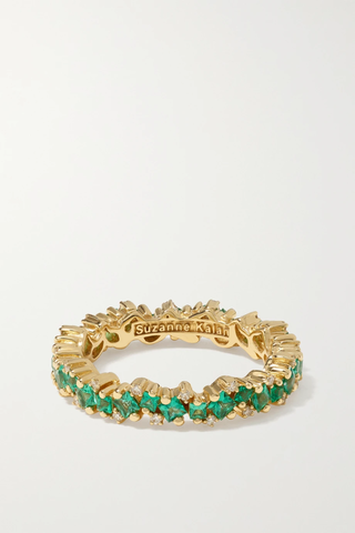 유럽직배송 수잔케일런 반지 SUZANNE KALAN 18-karat gold, emerald and diamond ring 1647597286322483