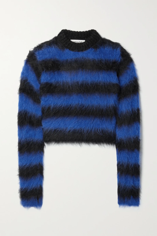 유럽직배송 몬세 스웨터 MONSE Cropped striped alpaca-blend sweater 45666037504696787