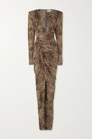 유럽직배송 알렉산드레보티에 원피스 ALEXANDRE VAUTHIER Ruched leopard-print stretch-jersey maxi dress 1647597278606336