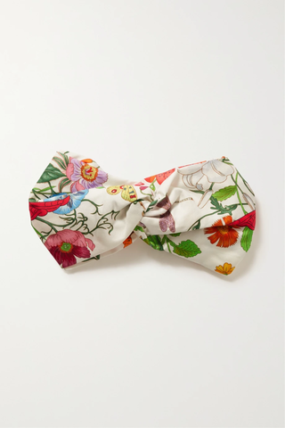 유럽직배송 구찌 헤드밴드 GUCCI Floral-print silk headband 1647597277292049