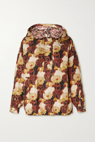 유럽직배송 라더블제이 자켓 LA DOUBLEJ Padded floral-print shell hooded jacket 46376663162710971
