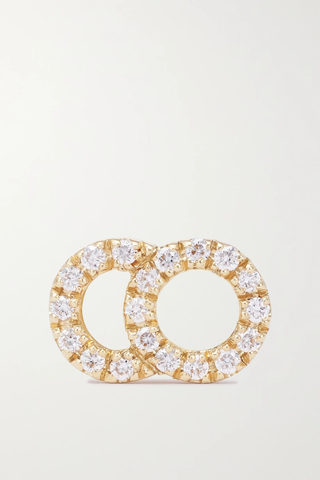 유럽직배송 COURBET Céleste Mono small 18-karat recycled gold laboratory-grown diamond single earring 42247633208883006