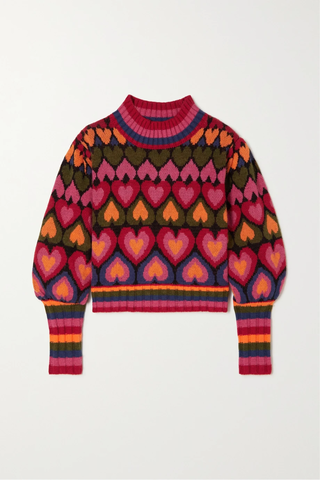 유럽직배송 팜리오 스웨터 FARM RIO Jacquard-knit sweater 45666037505076429