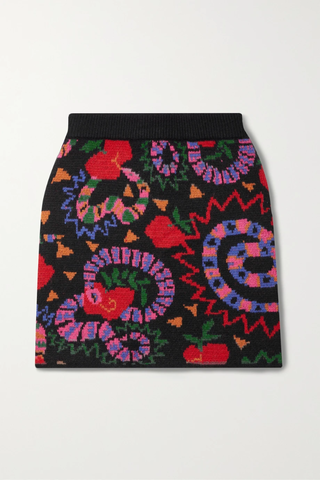유럽직배송 팜리오 미니스커트 FARM RIO Jacquard-knit mini skirt 1647597278768487