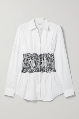 유럽직배송 드리스반노튼 셔츠 DRIES VAN NOTEN Embroidered cotton-poplin shirt 46376663162418678