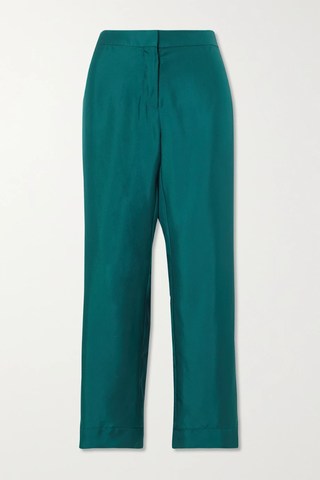 유럽직배송 르카샤 팬츠 LE KASHA + NET SUSTAIN Amalty organic silk straight-leg pants 43769801097664154