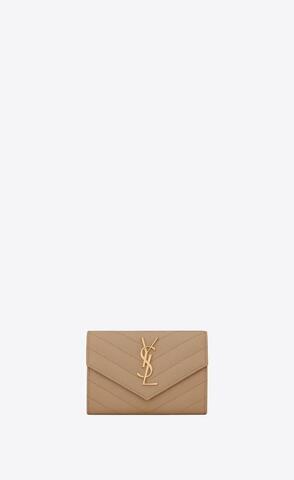 유럽직배송 입생로랑 지갑 SAINT LAURENT cassandre saint laurent matelassé small envelope wallet in grain de poudre embossed leather 414404BOW012346