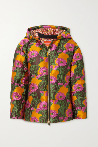 유럽직배송 라더블제이 다운자켓 LA DOUBLEJ Precious floral-embroidered quilted woven down jacket 46376663162710970